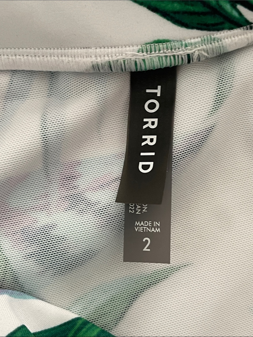 TORRID High-Rise High-Low Swim set Cropped Top & Skirt Brief Susie Tropical Zs 2 - Picture 12 of 16